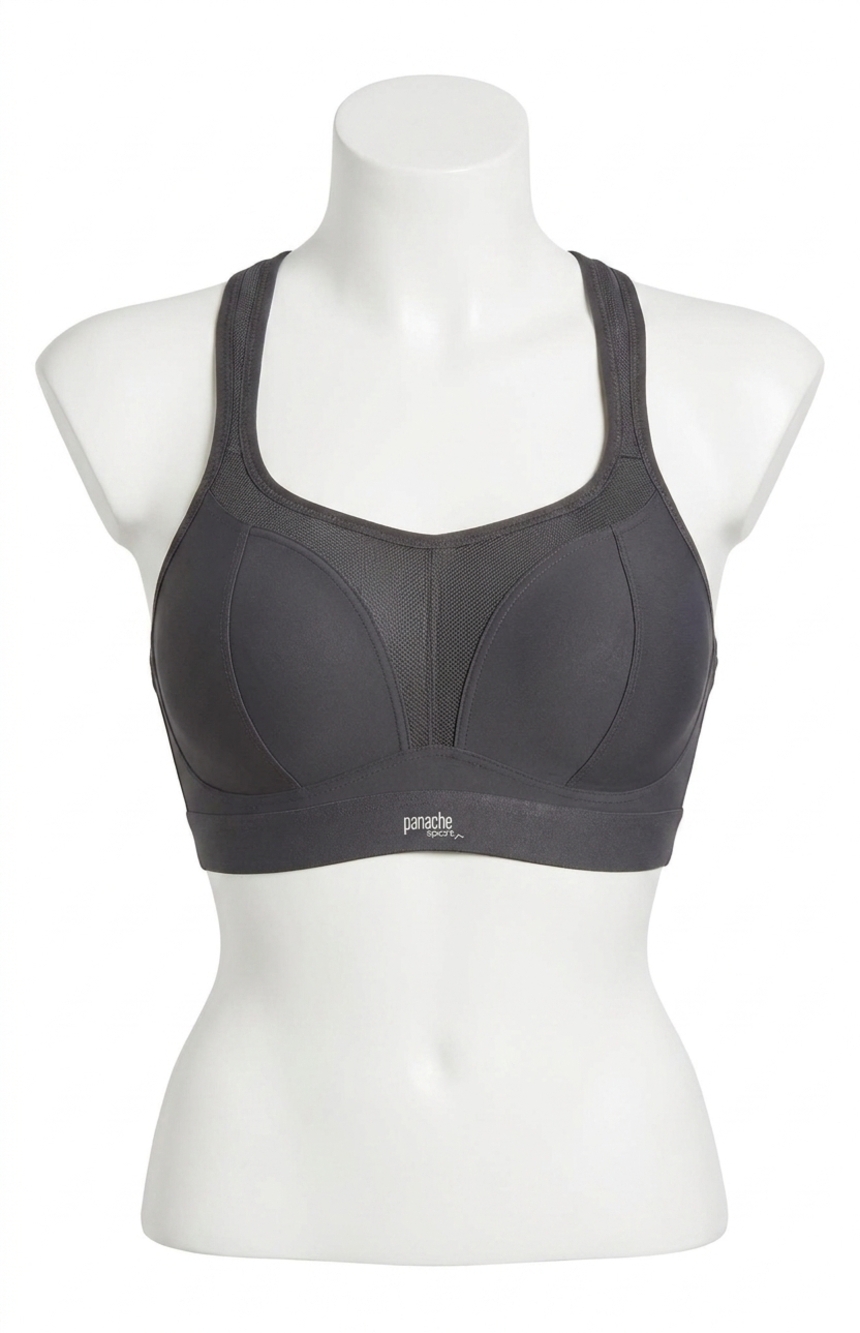 NEW PANACHE boundless non wired sports bra in black